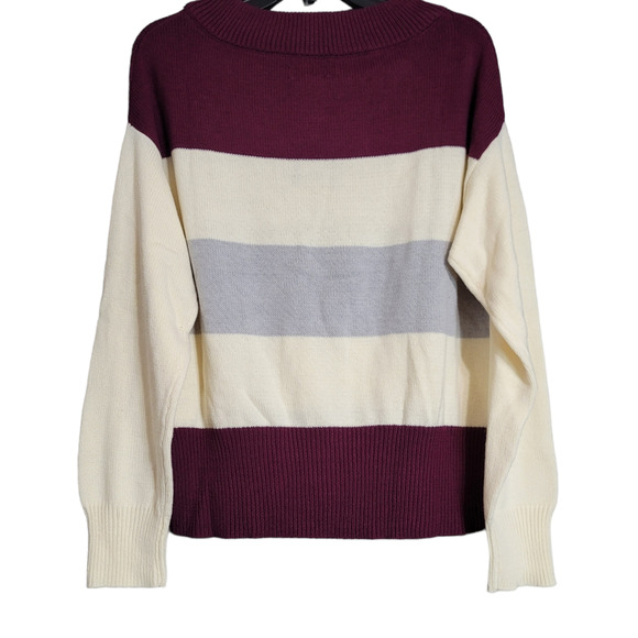Lucky Brand Color Block Soft Cozy Sweater Size Small - Picture 2 of 7